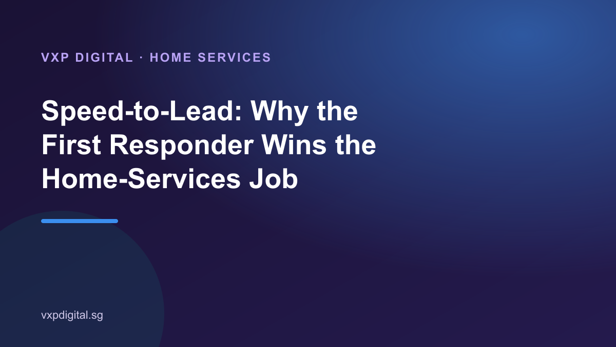 Speed-to-Lead: Why the First Responder Wins the Home-Services Job